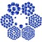 7000pcs+ Flatback Glass Hotfix Iron On Rhinestones Crystal for DIY Making with 1 Tweezer & 1 Picking Pen for Shoes, Clothes, Face Art, Bags, Manicure (Sapphire, 5-Sizes)
